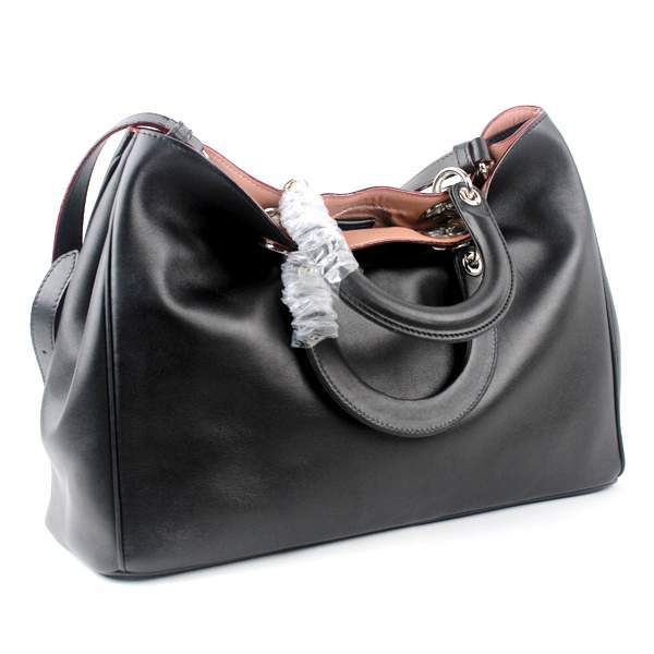 2012 New Arrival Christian Dior Diorissimo Original Leather Bag - 44373 Black - Click Image to Close